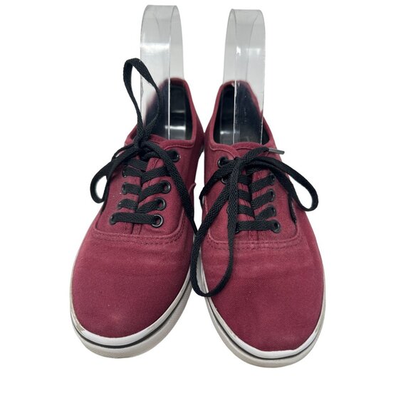 Vans Off The Wall Red Canvas Lace Up Athletic Sneakers Men's Sz 4 Women's Sz 5.5 - Picture 6 of 9